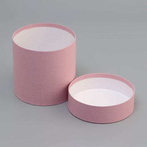 Коробка, цилиндр "Пыльная роза" 18,5 х 18,5 см