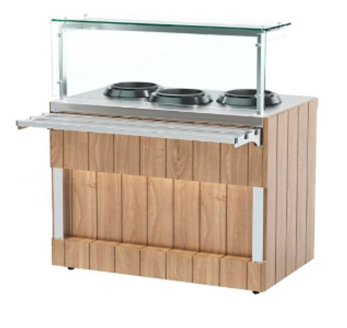 Мармит для первых блюд с электросупницами на 10л. REFETTORIO RM12D(10) (3 супницы)Capital