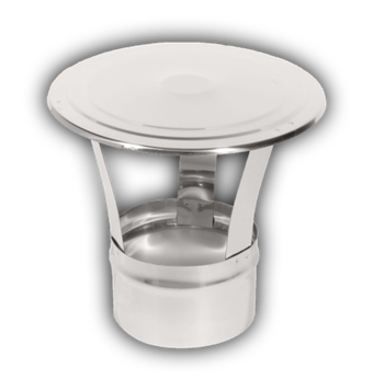 Зонт дымохода для вертикальной системы D80 (нержавейка)