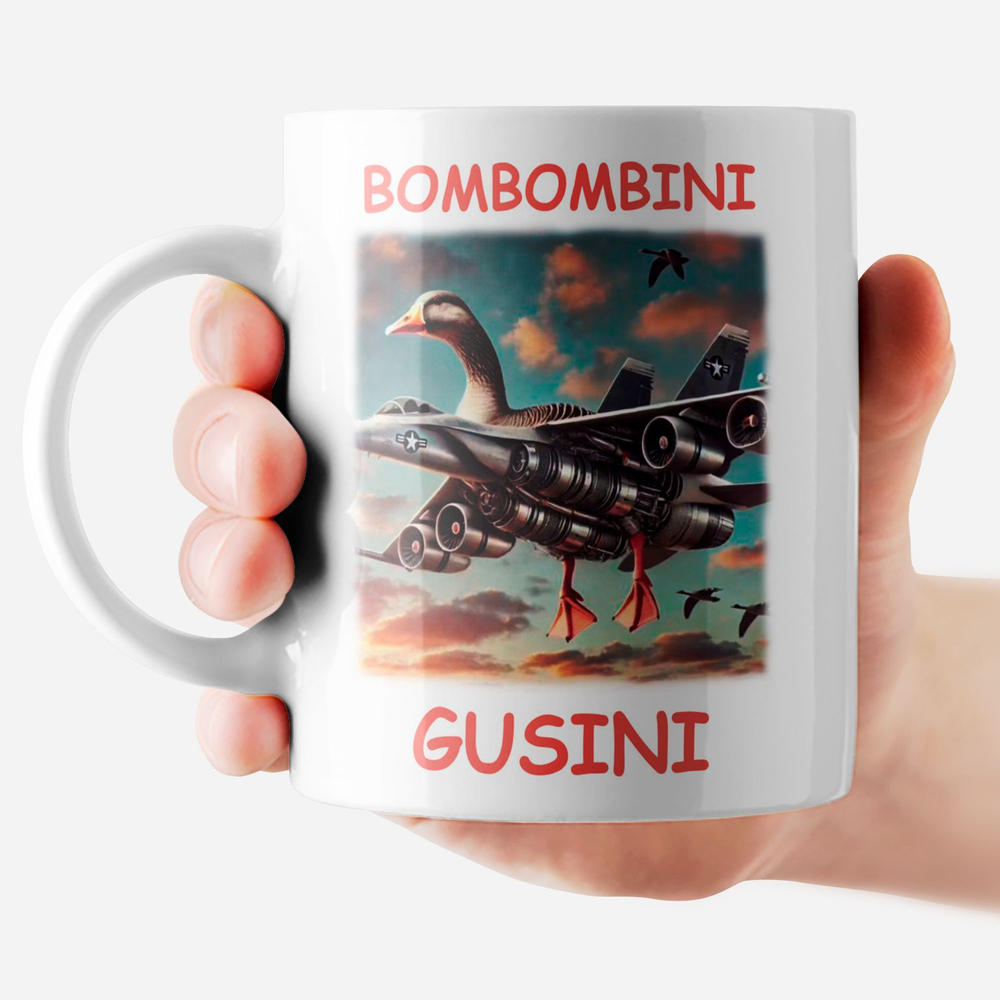Кружка итальянский мем "Бомбомбини Гусини"