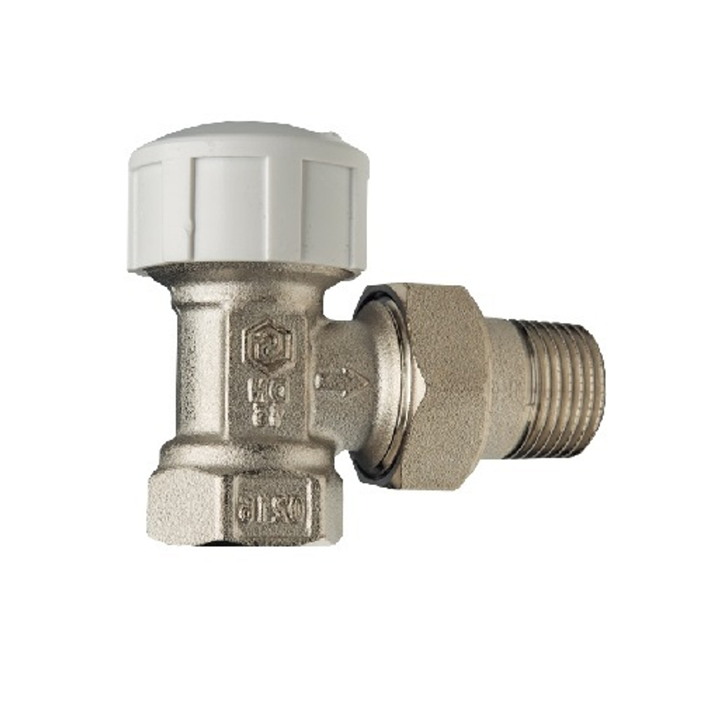 Клапан термостатический угловой STOUT - 1/2" x 1/2" (ВР/НГ, PN10, Tmax 100°C)