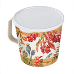 Контейнер-кружка 750мл с декором (бежевый)