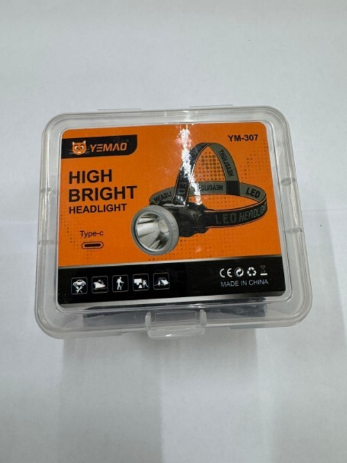 Фонарь налобный LED аккумуляторный 3 режима линза с фокусом (KPR)