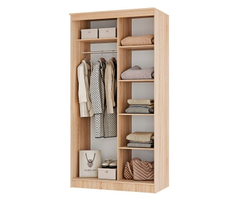 Шкаф-купе Сакура 114 см, дуб сонома