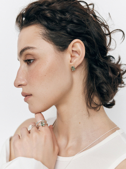 серьги еще ярче с празиолитом