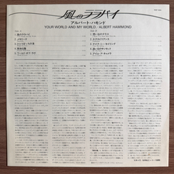 Виниловая пластинка Albert Hammond ‎– Your World And My World LP