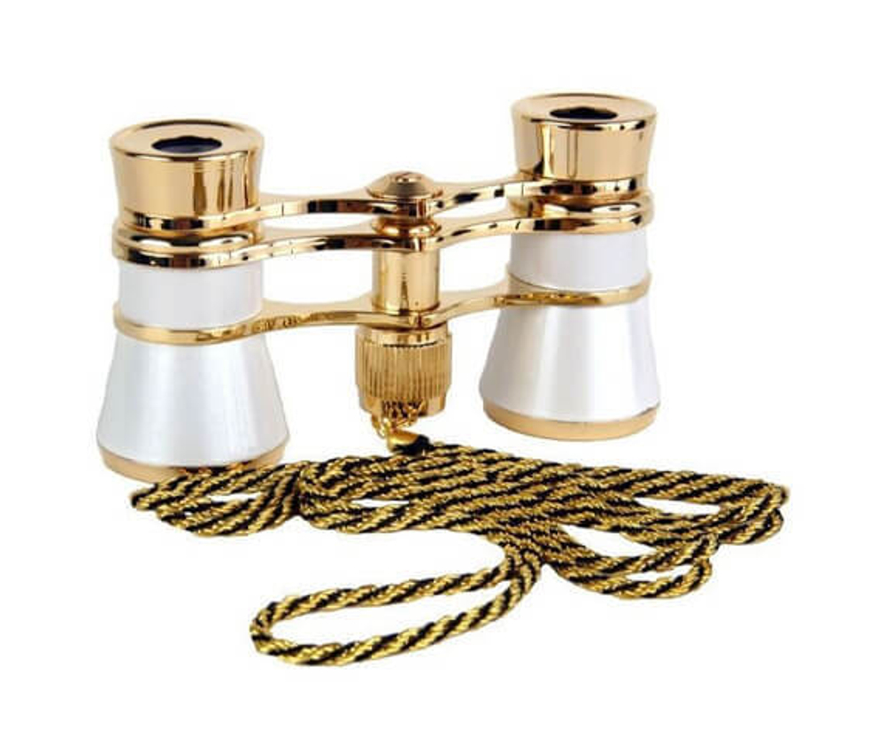 Бинокль театральный Kromatech БТ 3x25, с цепочкой (белый) - фото 2