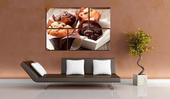 Модульная картина " Ванильные кексы "