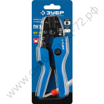 ЗУБР ПК-1 0.5-6мм2, Пресс-клещи для втулочных наконечников, Профессионал(45456-1)