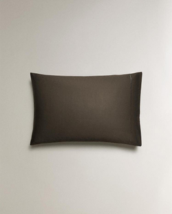 ZARA HOME (300 НИТЕЙ) НАВОЛОЧКА ИЗ ХЛОПКА, ПЕПЕЛЬНЫЙ