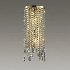 5028/2WA MODERN ODL23 643 золотой/прозрачный металл/хрусталь Бра E14 2*40W CHOKKA