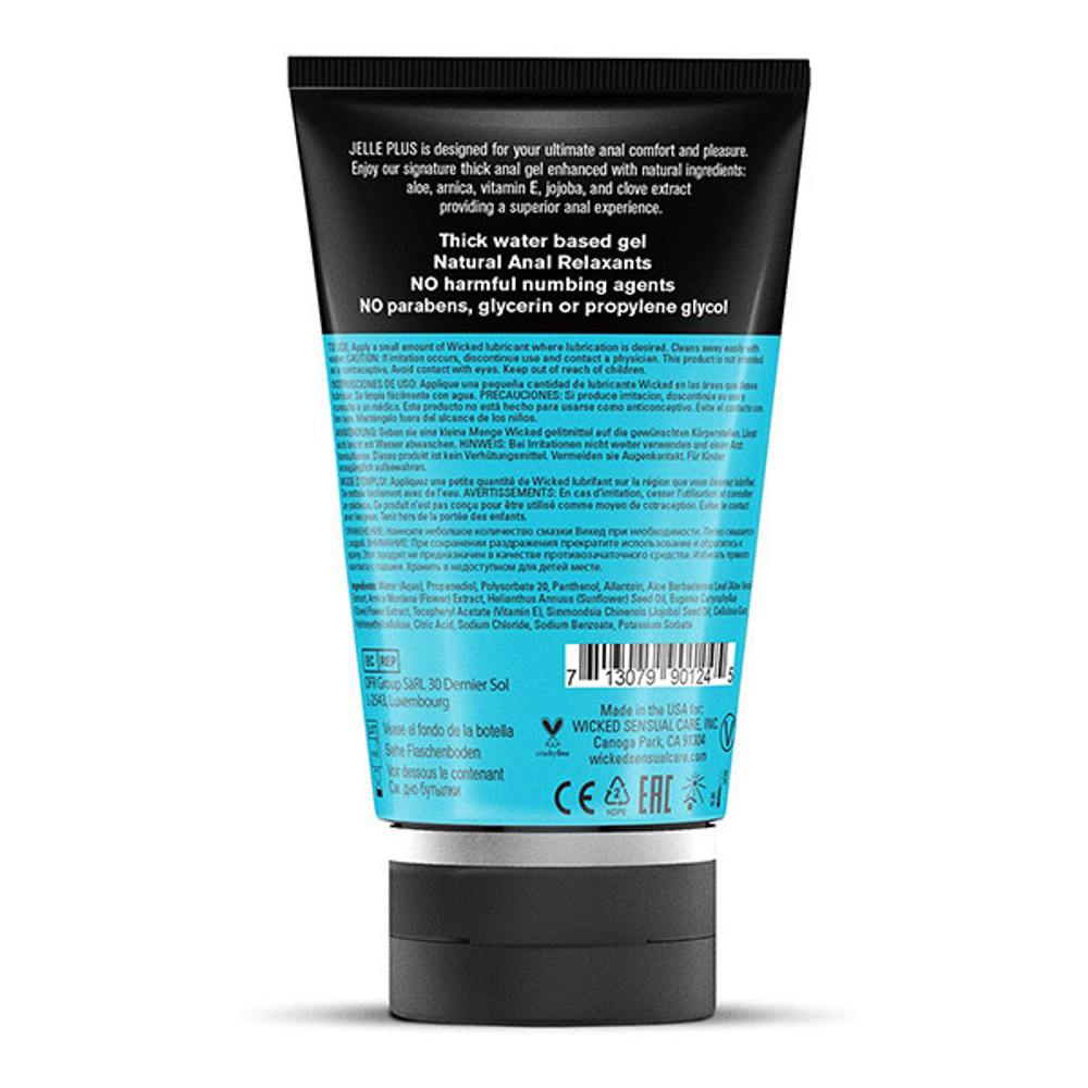 Анальный лубрикант с натуральными релаксантами Wicked Jelle Plus 120мл