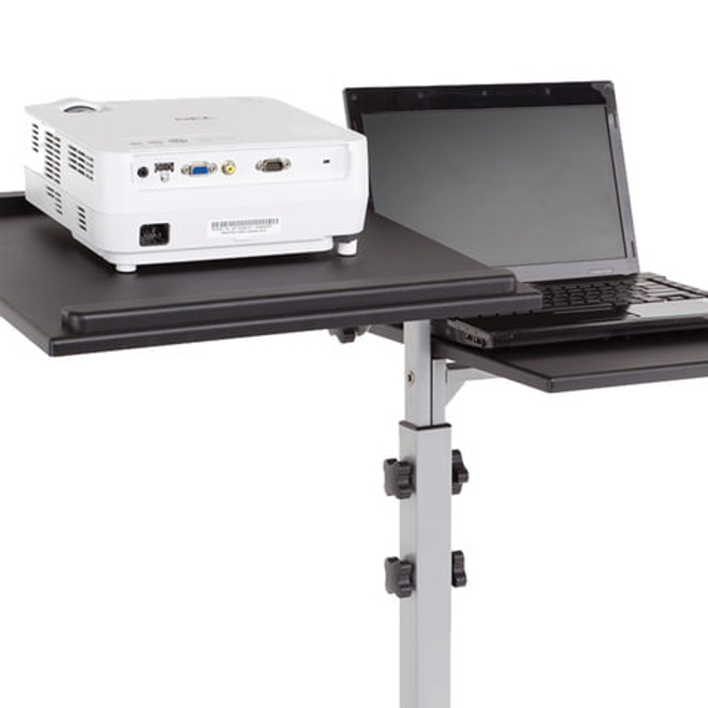 Подставка для проектора и ноутбука "2х3" (Польша) "Duo", передвижная, до 10 кг, регулировка высоты, ST011
