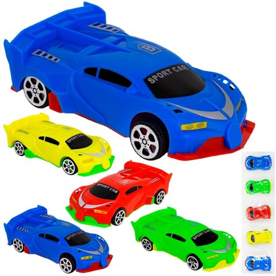 Машина инерционная M016 Спортивная в пакете