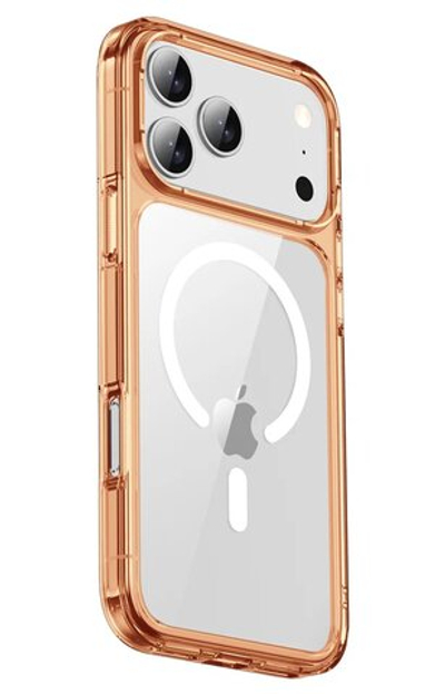 Чехол Gurdini Alba Series с поддержкой MagSafe для iPhone 17 Pro (Оранжевый)