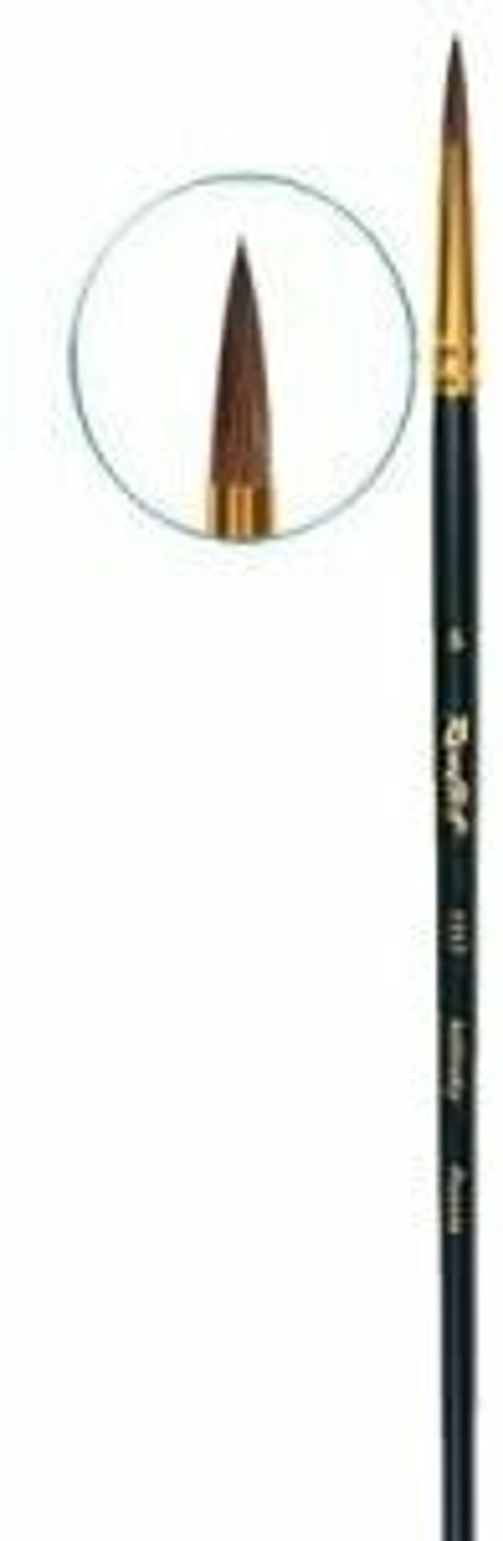 Кисть художественная ROUBLOFF (Рублев) колонок, круглая, № 5, длинная ручка, ЖК1-05,07Ж