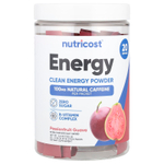 Nutricost, Energy, Clean Energy в порошке, маракуйя и гуава, 20 пакетиков по 5 г (0,18 унции)