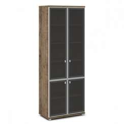 Шкаф со стеклом в алюминиевом профиле высокий 820х440х2195 V-612