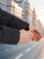 Куртка еврозима чёрная С23-2095