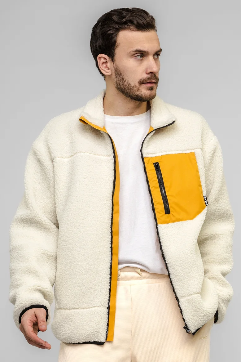 Куртка "барашек" плюшевая, унисекс, цвет "Молочные берега"