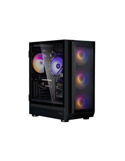 ZALMAN i6, EATX, BLACK, FRONT MESH, WINDOW, 2x3.5", 3x2.5", 1xUSB2.0, 1xUSB3.0, 1xUSB Type C, FRONT 3x140mm RGB LED, REAR 1x140mm RGB LED