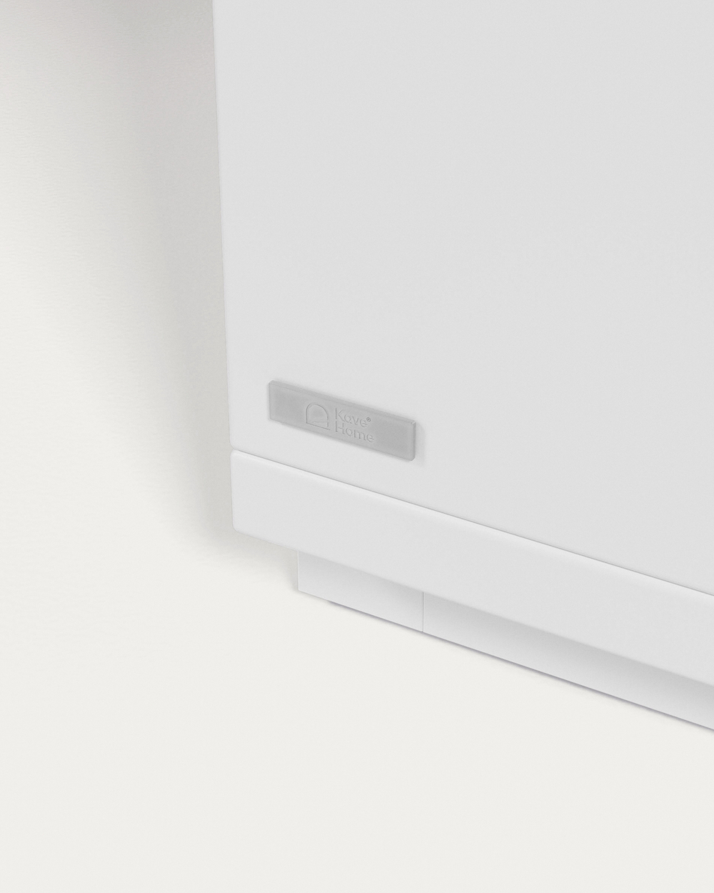 Тумба под ТВ Abilen шпон дуба и белый лак 150 x 44 cm