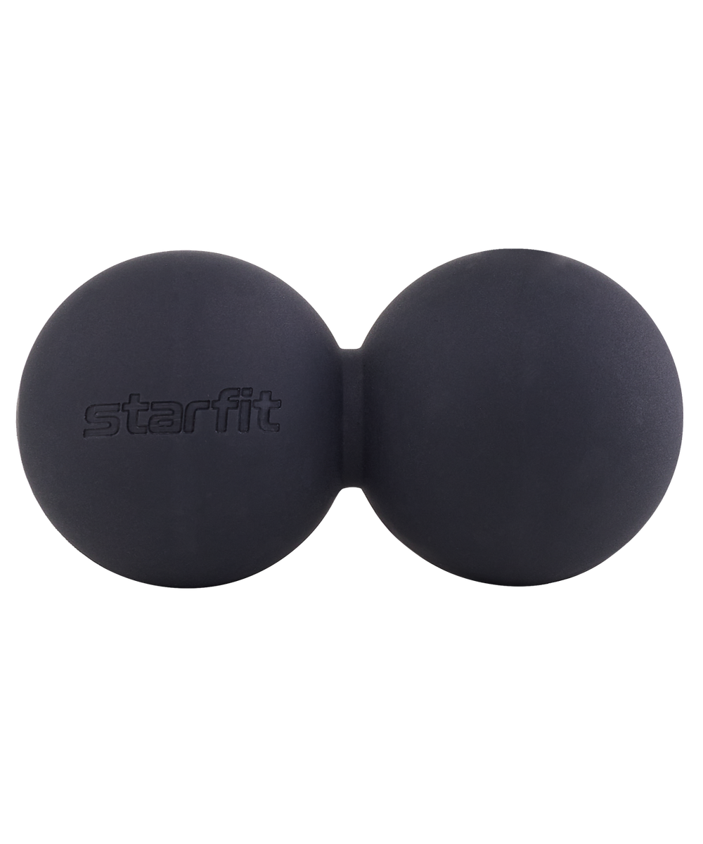 Мяч для МФР RB-106, 6 см, силикагель, двойной, черный