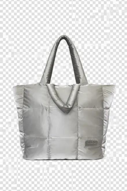 Сумка женская через плечо текстильная серебро QOZA