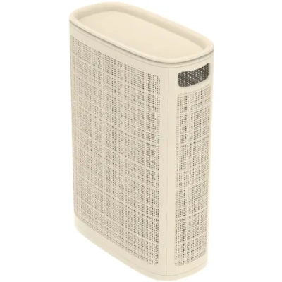 Корзина для белья Лён 45л плетёная 43×20×60см слоновая кость