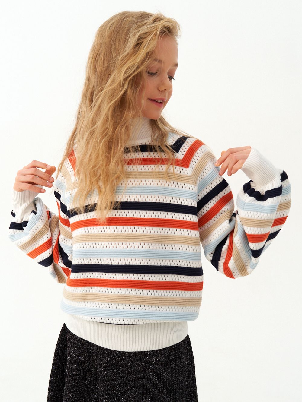 Джемпер для девочки AT1215 мультиколлор