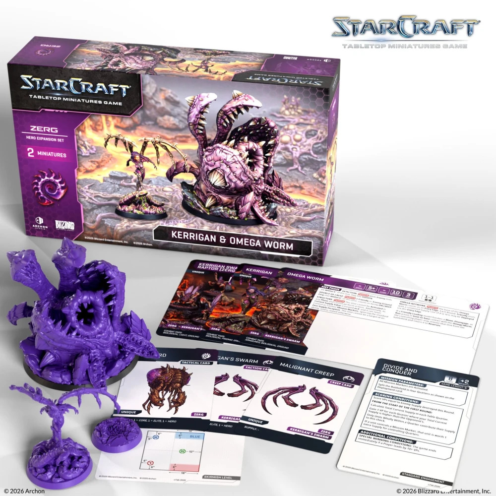 Starcraft - Kerrigan & Omega Worm: Zerg Hero Expansion Set