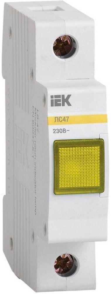 Лампа сигнальная ЛС 47 желтый  MLS10-230-K05