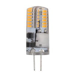 Лампа светодиодная ЭРА STD LED JC-2,5W-12V-SLC-827-G4 2,5Вт силикон капсула теплый белый свет G4 | Лампы cветодиодные Капсульные (G4, G9)