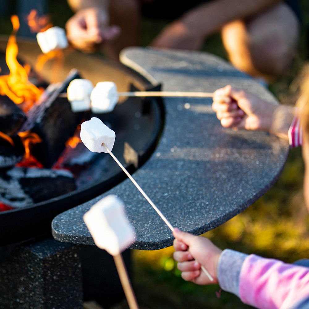 Столешница для чаши сталь 80 см