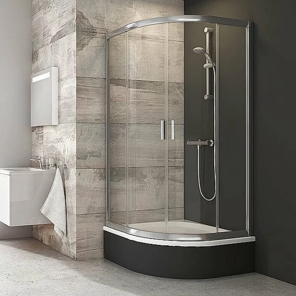 Душевой уголок Ravak Blix BLCP4 SABINA 90x90 профиль блестящий/стекло прозрачное
