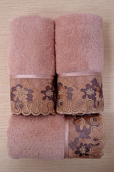 LALEZAR  полотенце махровое Soft Cotton розовое