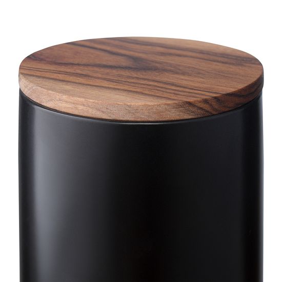 Банка для хранения керамическая, 750 мл, черная