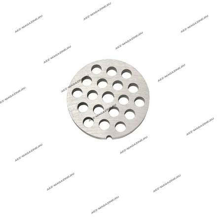 Решетка для мясорубок тип 8, диаметры 62х9мм, толщина 6мм, отверстия 8мм