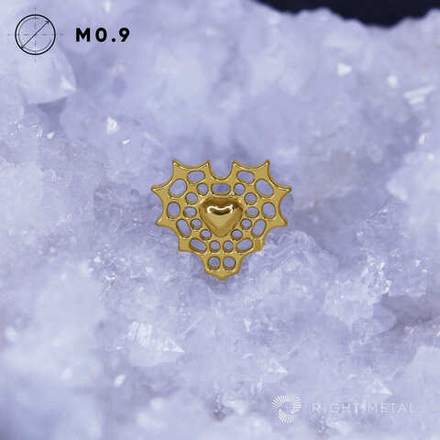 Heart Web PVD Yellow