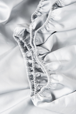 UTOPIA Простыня натяжная, сатин светло-серый