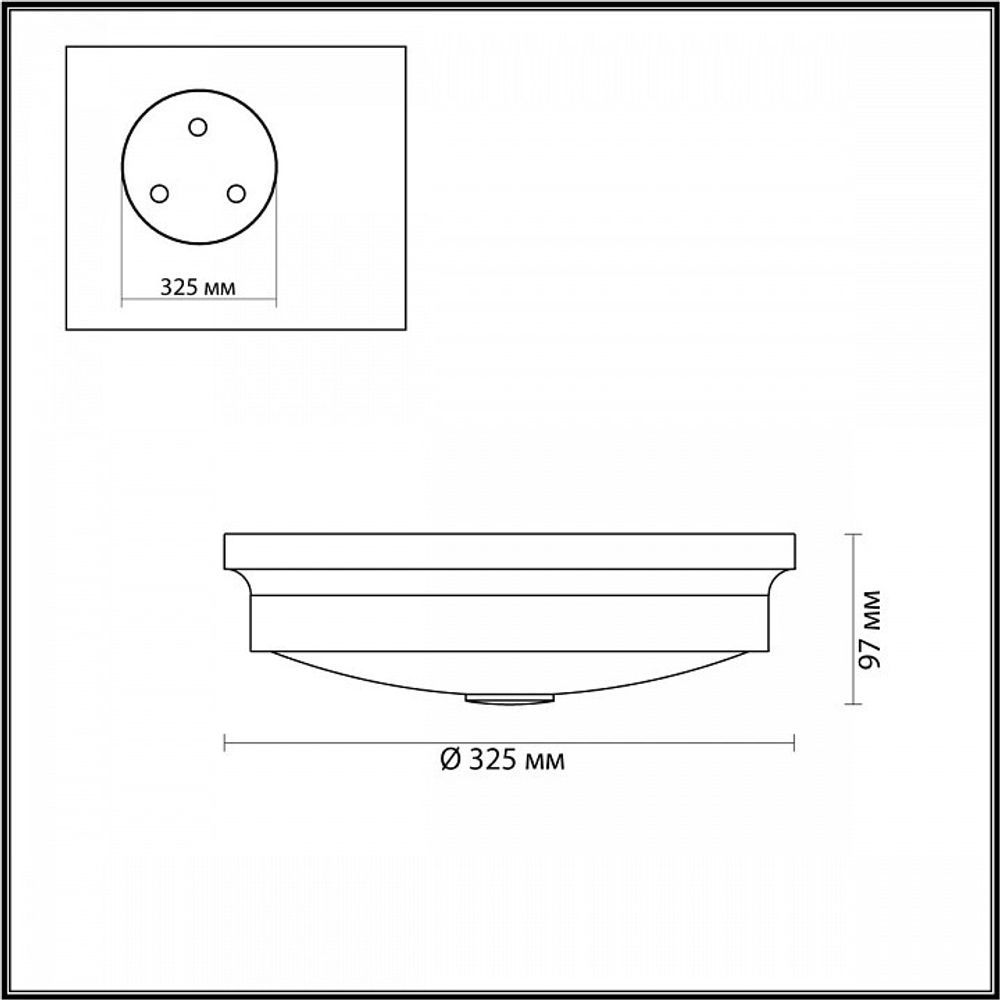 Накладной светильник Odeon Light Marsei 4825/3C