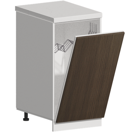 Кухня Модуль ШНВ 450 Графит / Дуб французский