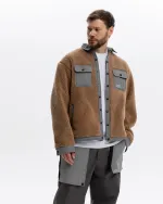 Куртка Outerkit из искусственного меха Nomad Fleece V2 бежевая