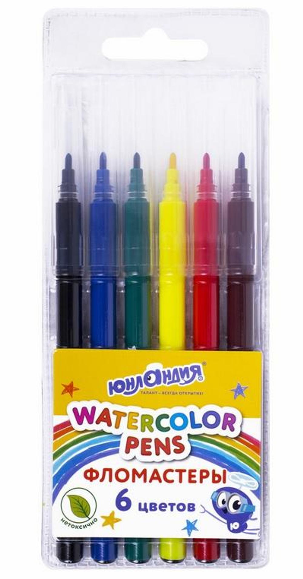 Фломастеры 6 цветов,вентилируемый колпачок "Классные!" (ЮНЛАНДИЯ)