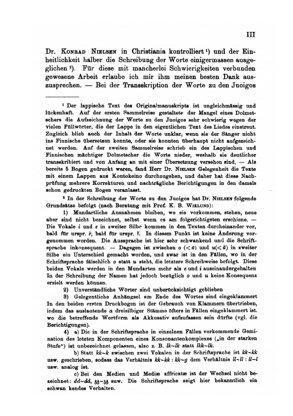 Lappische Juoigos-Melodien | A. Launis