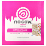 No Cow, протеиновый батончик в глазури, со вкусом праздничного торта, 12 батончиков по 60 г (2,12 унции)