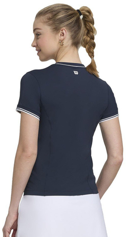 Женская теннисная футболка Wilson Team Seamless - classic navy