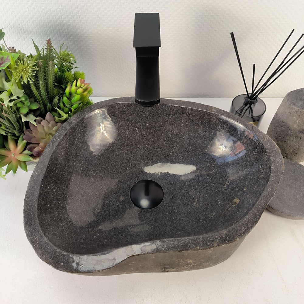 Раковина из речного камня RS-65207 41*34*14 0856