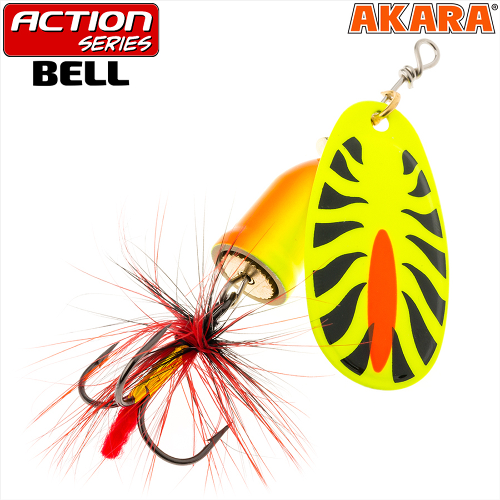 Блесна вращающаяся Akara Action Series Bell 3 8 гр. 2/7 oz. A28