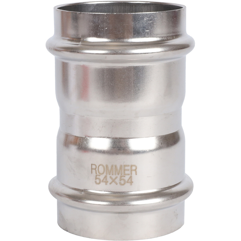 ROMMER Муфта соединительная 54x54 из нержавеющей стали прессовой